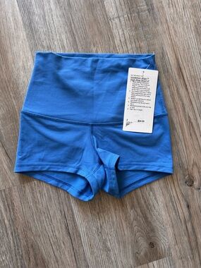 Lululemon blue high waist align shorts (NEW WITH TAGS)